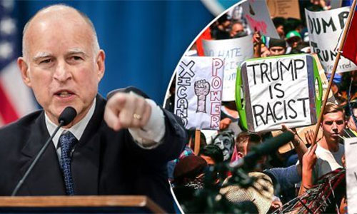 El gobernador de California, Jerry Brown Trump llama “animales” a inmigrantes indocumentados